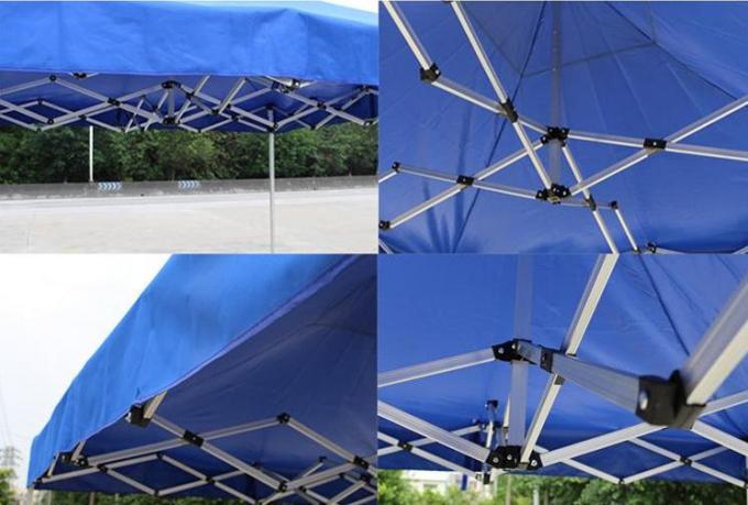 Blaues geschütztes Gazebo-faltendes Zelt-Digital-Druckuvlogo für Verkaufsförderung