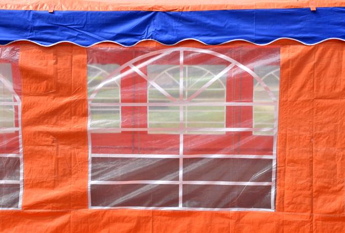 Orange große Kapazitäts-Festzelte im Freien, einfaches Installations-Gartenfest-Zelt 