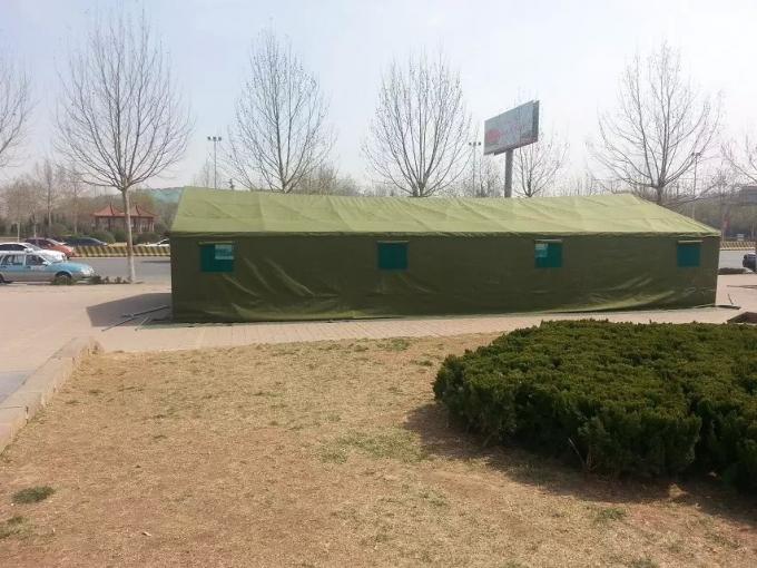 Grüne Baumwollmilitärsegeltuch-Zelte einfach, mit stabiler Struktur zu installieren