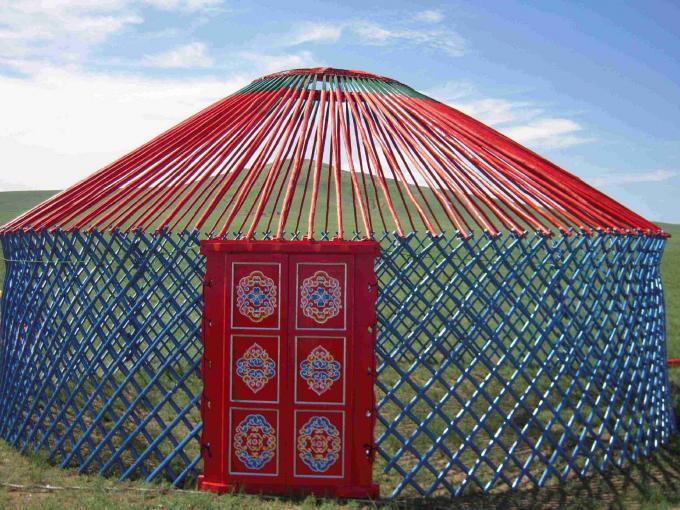 Wind beständiges Mongolian Yurt-Zelt mit Rundschreiben galvanisierter Stahlrohr-Klammer
