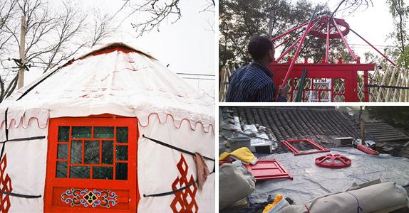 2 - mongolisches rundes Zelt des Durchmesser-10m/Yurt-Art-Haus mit Stahlkonstruktion