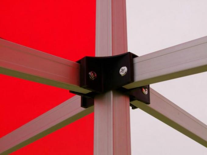 Kundenspezifischer roter/weißer Gazebo-faltender Zelt-Aluminiumrahmen für Ausstellungs-Werbung