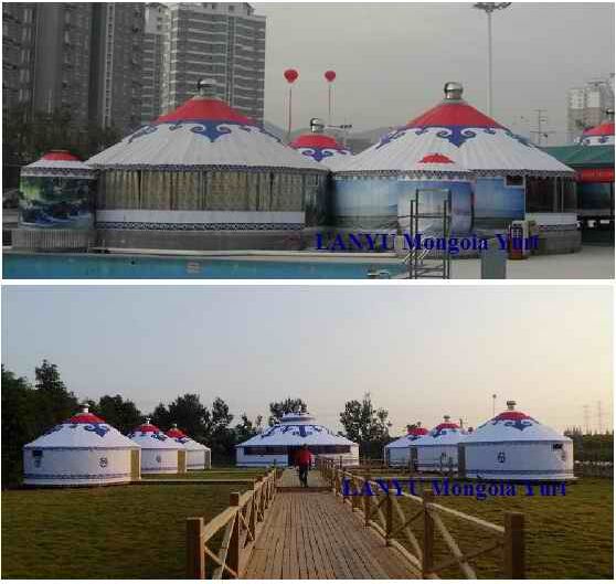 Zelt Hauben-Partei im Freien Luxusmongolian Yurt Ger