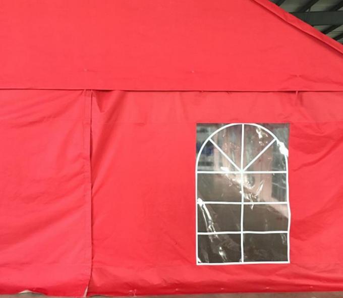 Tätigkeits-im Freien rotes Ereignis-Festzelt PET Planen-Material mit Windows