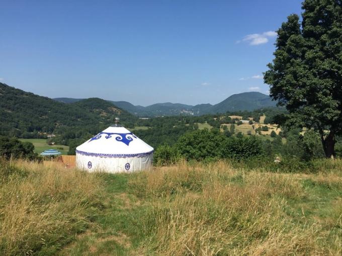Mongolisches yurt Zelt fÃ¼r die Heirat