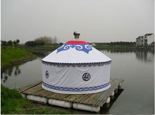 Anti- Durchmesser Luxus-Yurt des Wasser-8m steuert mit 80km/H Wind-Belastbarkeit automatisch an