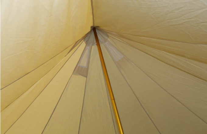 Weißes Segeltuch-Zelt im Freien/wasserdichtes Tipi-Rundzelt für die Familie Anti-UV