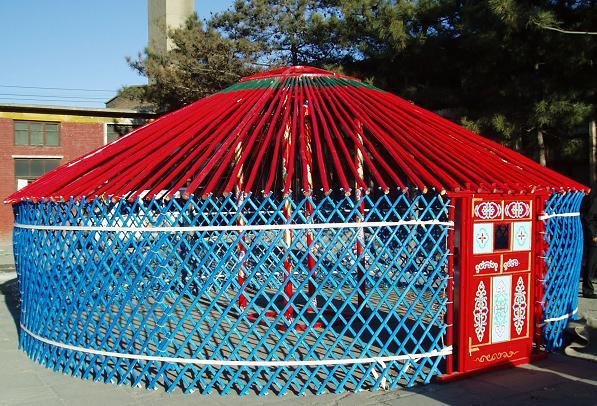 Runde Spitzen-Art Mongolian Yurt-Zelt mit flammhemmendem Material PVCs